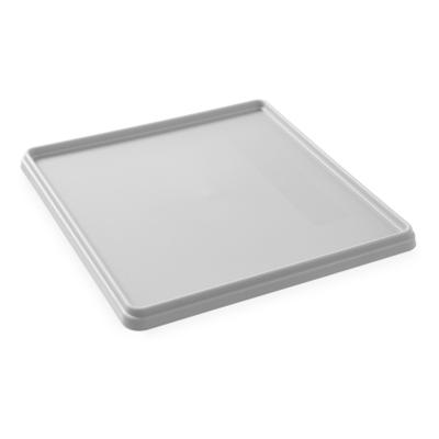 Poklice na koše 500×500 mm, AmerBox, šedý, Světle šedá, 500x500x(H)35mm | 877791